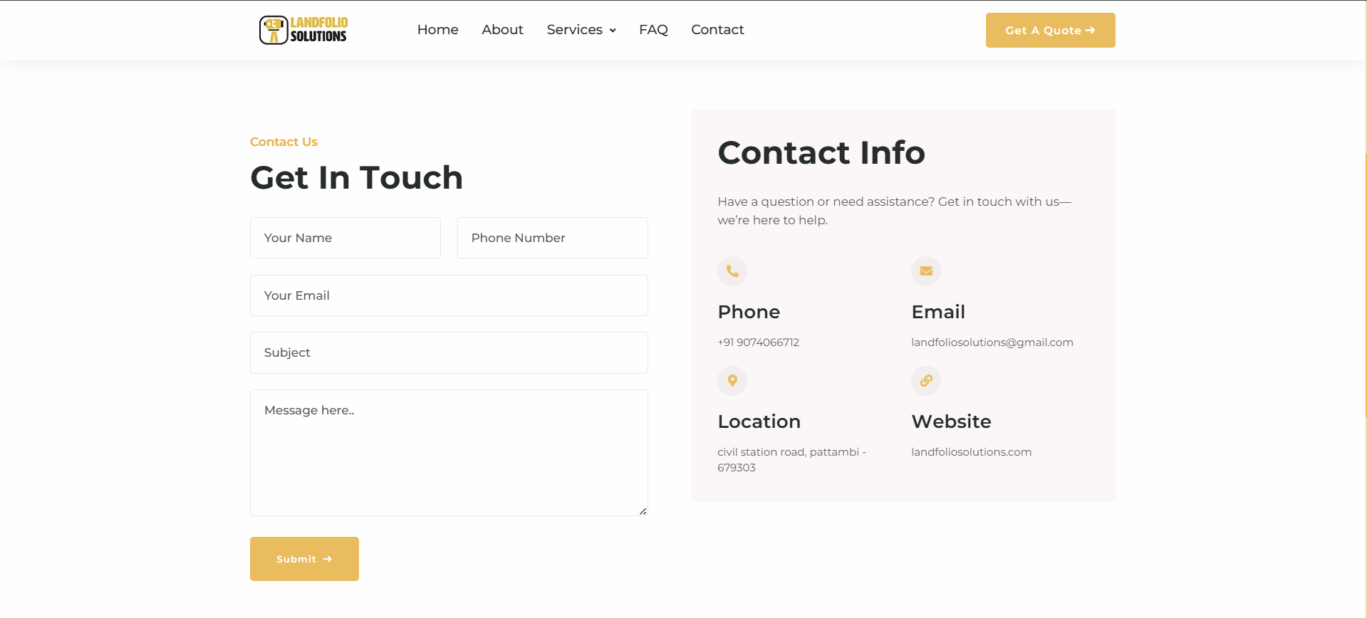 Landfolio Solutions Screenshot