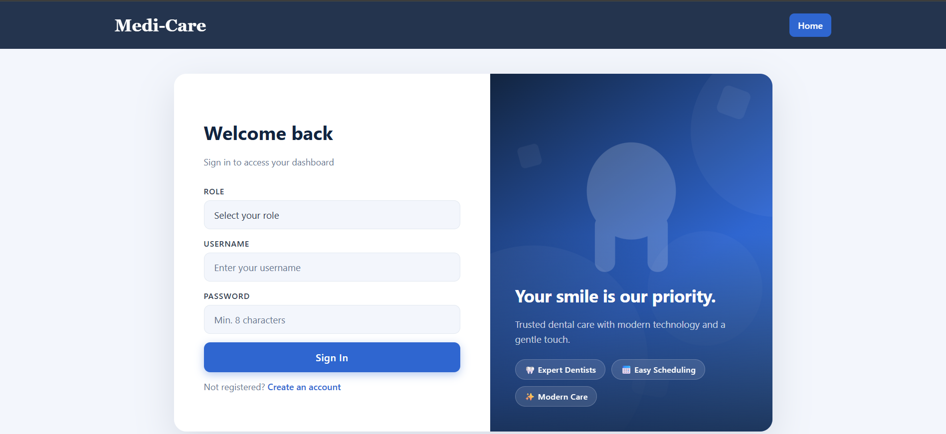 Dental Clinic Management Screenshot