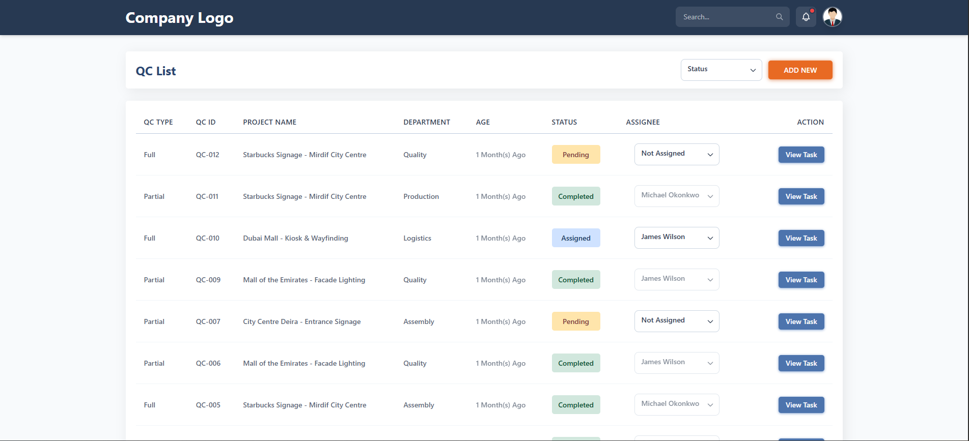 QC Module Management